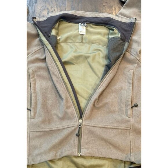 the north face jacket mens Fleece Full‎ Zip Up Sage Green - Picture 4 of 4